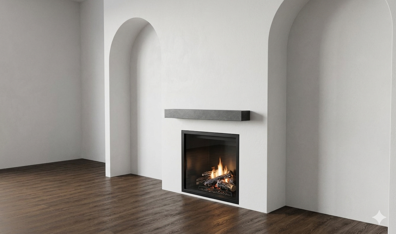 Smooth Limestone Shelf Mantle