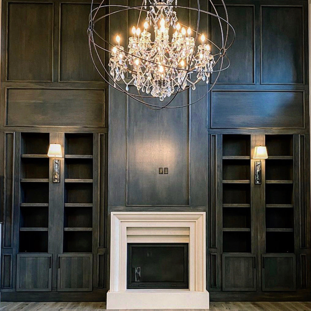 Verona cast limestone surround in a client's home