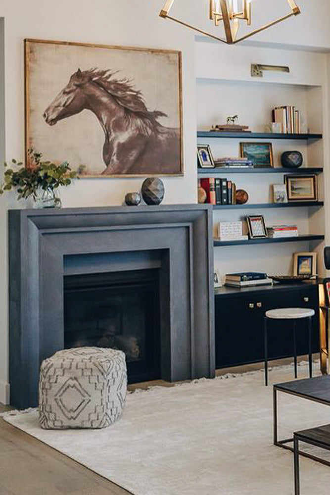 Verona cast limestone surround in a client's home